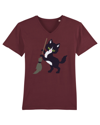Pisica Neagra Halloween 6 Burgundy