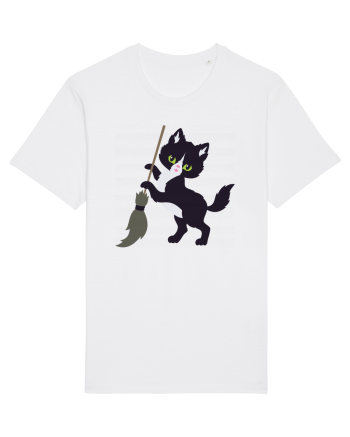 Pisica Neagra Halloween 6 White