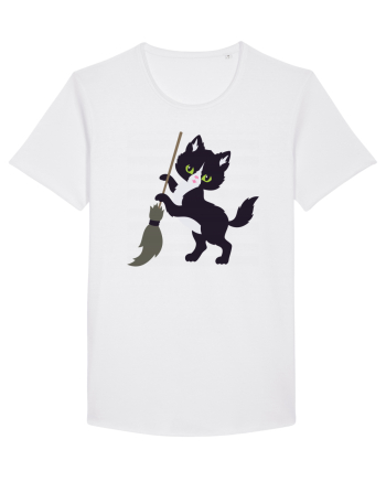 Pisica Neagra Halloween 6 White
