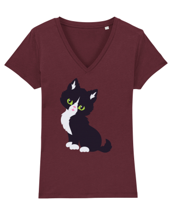Pisica Neagra Halloween 7 Burgundy