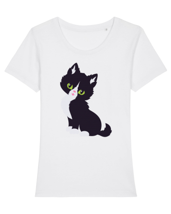 Pisica Neagra Halloween 7 White