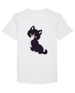 Pisica Neagra Halloween 7 Tricou mânecă scurtă guler larg Bărbat Skater