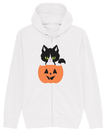 Pisica Neagra Halloween 8 White
