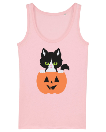 Pisica Neagra Halloween 8 Cotton Pink