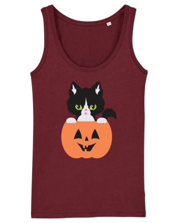 Pisica Neagra Halloween 8 Burgundy