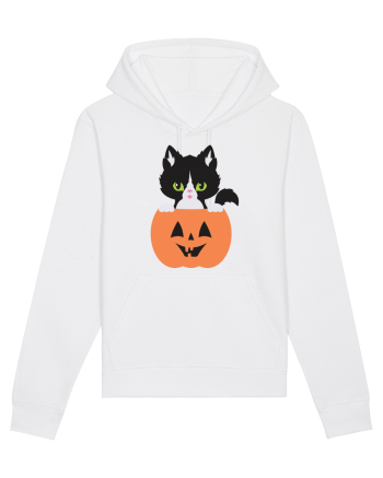 Pisica Neagra Halloween 8 White