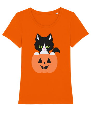 Pisica Neagra Halloween 8 Bright Orange