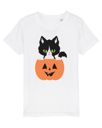 Pisica Neagra Halloween 8 White