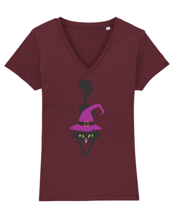 Pisica Neagra Halloween 9 Burgundy