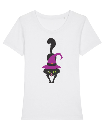Pisica Neagra Halloween 9 White
