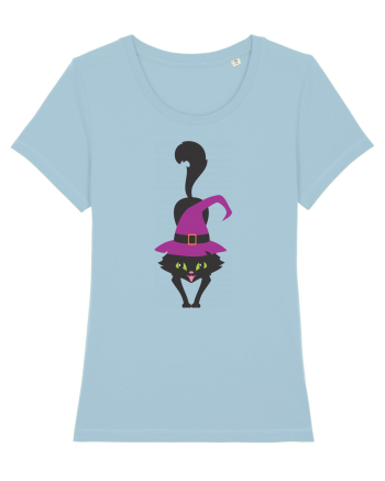 Pisica Neagra Halloween 9 Sky Blue