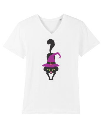 Pisica Neagra Halloween 9 White