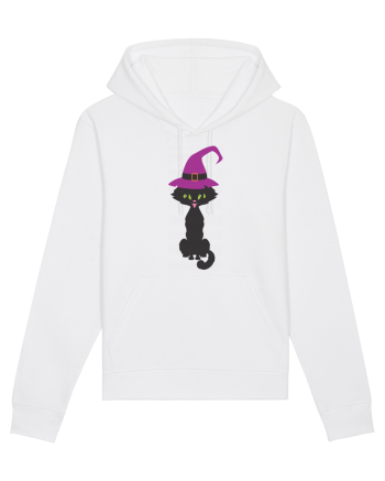 Pisica Neagra Halloween 10 White