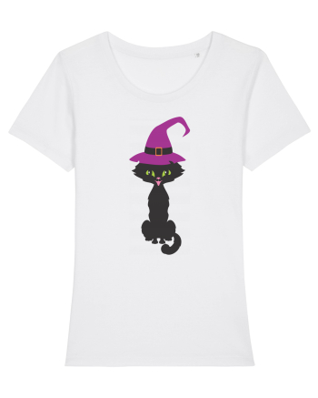 Pisica Neagra Halloween 10 White