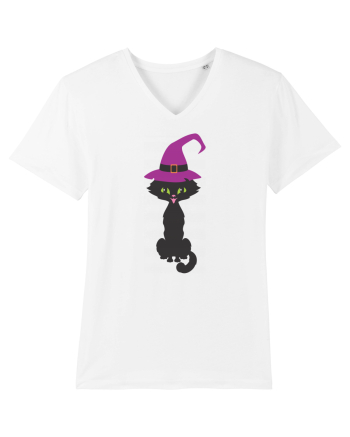 Pisica Neagra Halloween 10 White