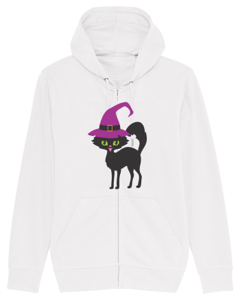 Pisica Neagra Halloween 11 White