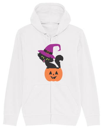 Pisica Neagra Halloween 12 White