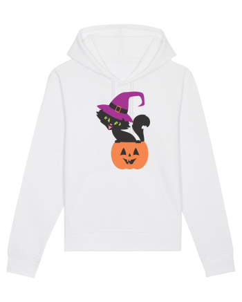 Pisica Neagra Halloween 12 White