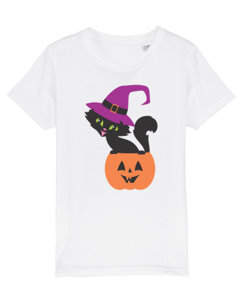 Pisica Neagra Halloween 12 White