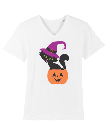 Pisica Neagra Halloween 12 White