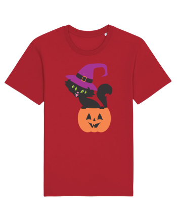 Pisica Neagra Halloween 12 Red