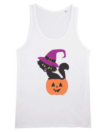 Pisica Neagra Halloween 12 White