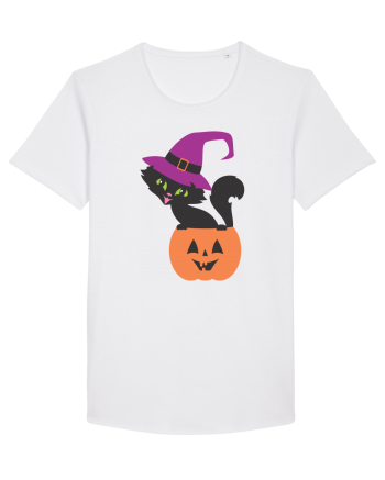 Pisica Neagra Halloween 12 White
