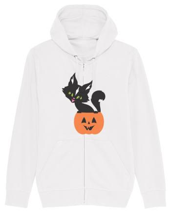 Pisica Neagra Halloween 13 White