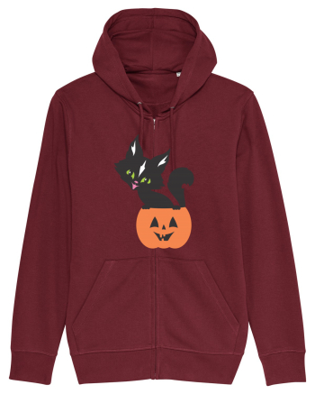 Pisica Neagra Halloween 13 Burgundy
