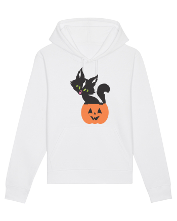 Pisica Neagra Halloween 13 White