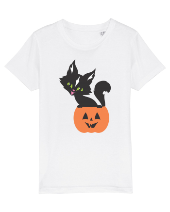Pisica Neagra Halloween 13 White