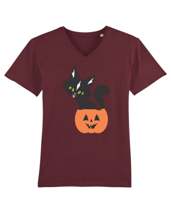 Pisica Neagra Halloween 13 Burgundy