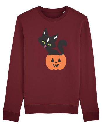 Pisica Neagra Halloween 13 Burgundy