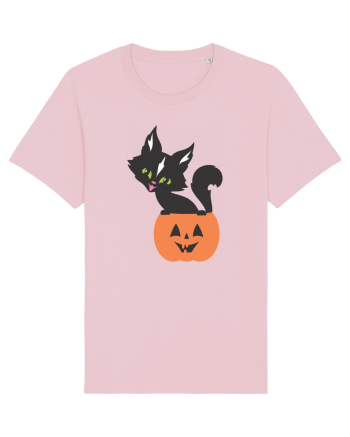 Pisica Neagra Halloween 13 Cotton Pink