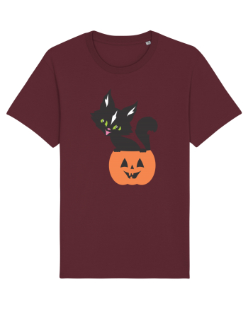 Pisica Neagra Halloween 13 Burgundy