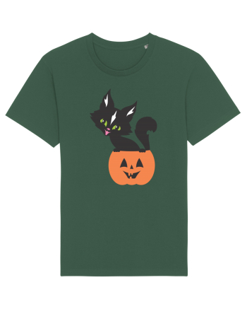 Pisica Neagra Halloween 13 Bottle Green