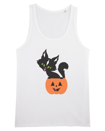 Pisica Neagra Halloween 13 White