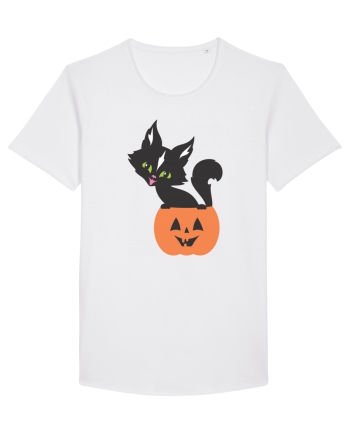 Pisica Neagra Halloween 13 White
