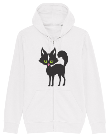 Pisica Neagra Halloween 14 White