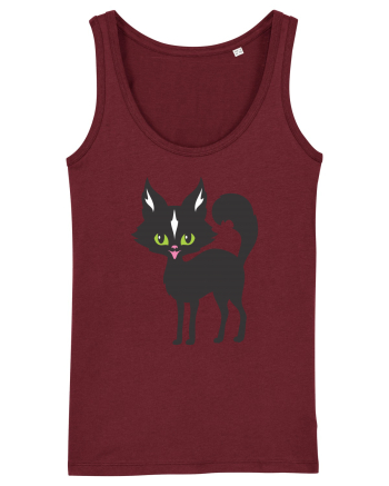 Pisica Neagra Halloween 14 Burgundy