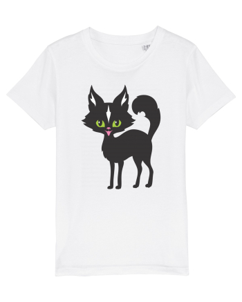 Pisica Neagra Halloween 14 White
