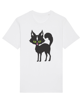 Pisica Neagra Halloween 14 White