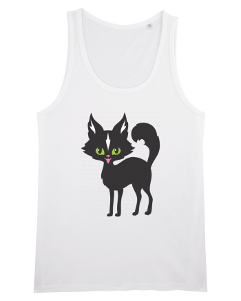 Pisica Neagra Halloween 14 White