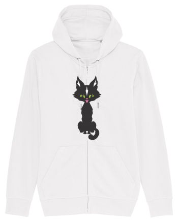 Pisica Neagra Halloween 15 White