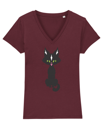 Pisica Neagra Halloween 15 Burgundy