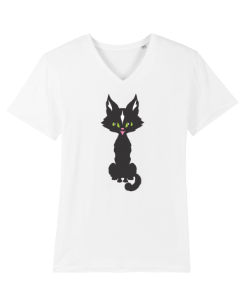 Pisica Neagra Halloween 15 White