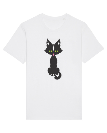 Pisica Neagra Halloween 15 White