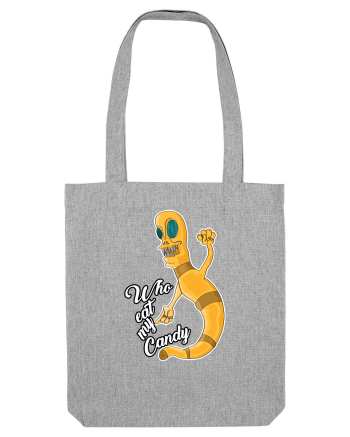 Worm asking who eat his candy Heather Grey