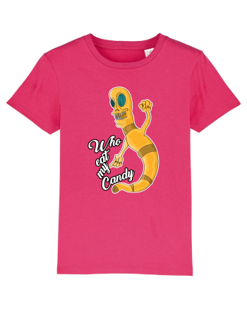Worm asking who eat his candy Raspberry