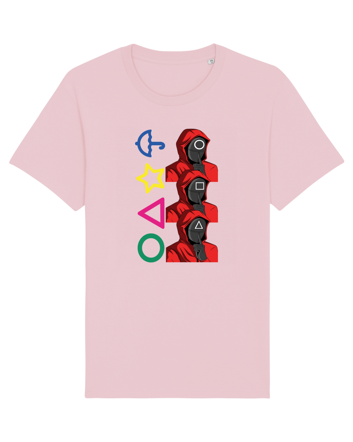 Tricou mânecă scurtă Unisex Rocker Cotton Pink
